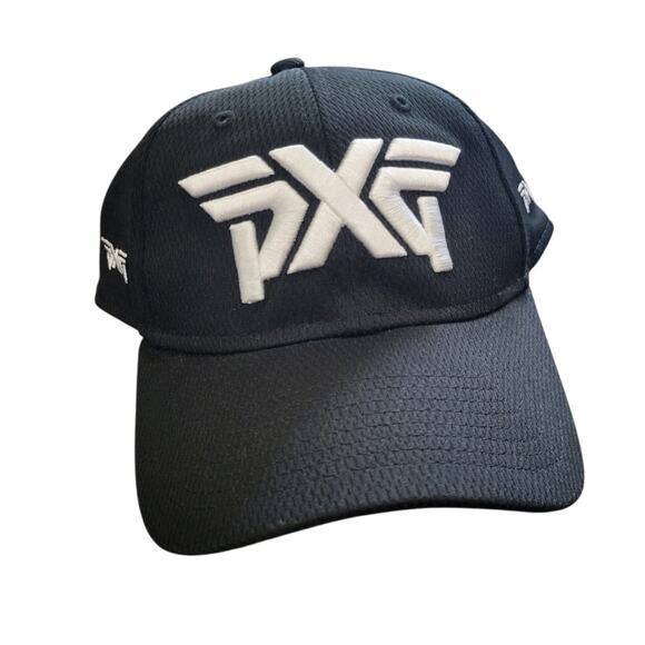 PXG Parsons‎ Xtreme Golf Hat Cap Mens Black White Adjustable Golf NEW - Picture 1 of 7